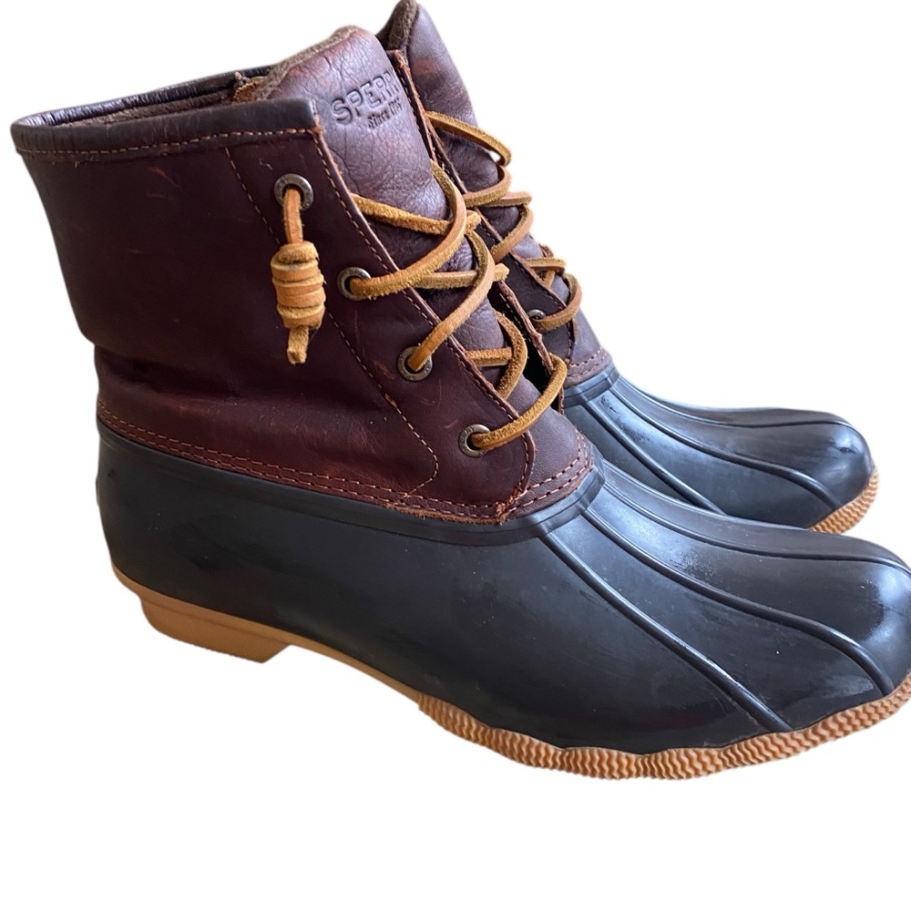 Sperry Saltwater Duck Boots Women’s 9.5 Brown Classic Rain & Snow Boot